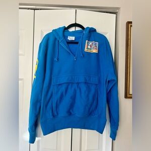 Champion Men’s Sz M Blue Super Mario Bros. Hoodie W/ Front Pocket